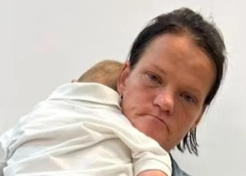 The 38-year-old South African woman, Ms. Will Jessica Ann, with her three-year-old son.