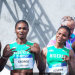 Team Nigeria’s mixed 4x400m relay quartet, Edidiong Udo, Esther Joseph, Samuel Ogazi and Patience Okon-George celebrate their record-setting feat at the Glasgow 2026 Commonwealth Games.