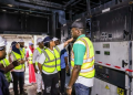 Managing Director/ CEO, Mrs Jennifer Adighije, during the inspection tour of 225MW Gbarain NIPP power plant in Bayelsa
