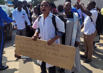 Frontline health workers protest over unpaid salaries and hazardous conditions amid the worsening Ebola outbreak in eastern Democratic Republic of Congo.