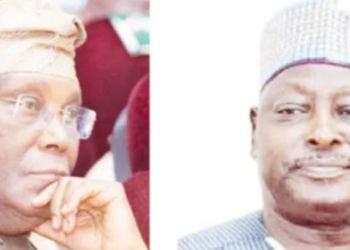 ADC governorship candidate Suleiman Umar, popularly known as Omarana, and reported rival candidate Modibbo Hamman Tukur Ribadu amid the party’s unfolding crisis in Adamawa.