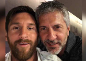 Argentine football legend Lionel Messi with his father, Jorge Messi, who recently passed away at the age of 68 after a long illness.