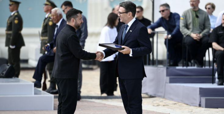British Prime Minister Andy Burnham meets Ukrainian President Volodymyr Zelenskyy during a Coalition of the Willing meeting focused on strengthening support for Ukraine.