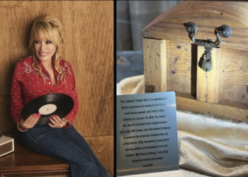 Country music icon Dolly Parton poses for a portrait, with her legacy and final unreleased song set to remain part of a time capsule until 2046, when it is scheduled to be opened on what would have been her 100th birthday.