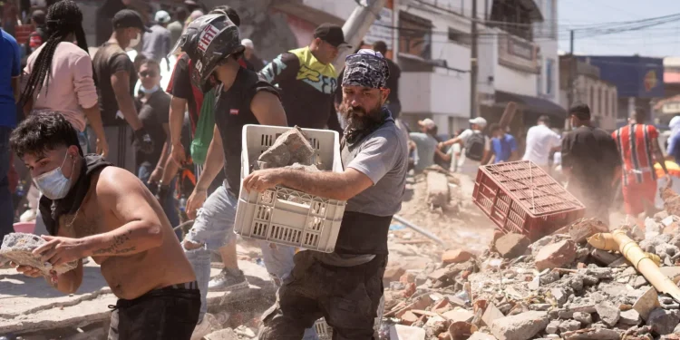 Dozens of buildings have collapsed in the city of Cali