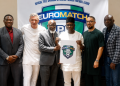 Euromatch and NPFL officials afrer signing agreement on the sponsorship deal in Abuja.