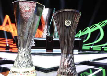Europa and Conference league trophy