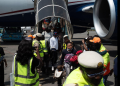 A fresh batch of 83 Nigerians arrive at the Murtala Muhammed International Airport, Lagos, from South Africa amid concerns over attacks targeting African migrants.