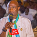 Benue State Governor, Hyacinth Alia, speaks during a Town Hall Meeting with residents and stakeholders in Oju/Obi Federal Constituency, where he announces plans to revive the Igumale Cement Factory, upgrade the College of Education, Oju, and complete the ongoing Oju-Awajir Road project.