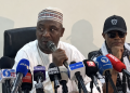 Ibrahim Gusau addressing journalists in Abuja