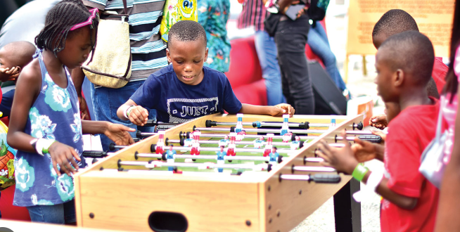 Children participate in recreational and learning activities