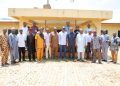 Kogi State and NIOMCO officials pose during an inspection of the Osara Dam rehabilitation project.