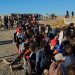 Migrants who crossed from Morocco to Spain.