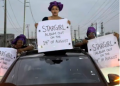 Mother of Afrobeats star, Oyinkansola Aderibigbe, popularly known as Ayra Starr, Nene Aderibigbe on the street of Lagos campaigning