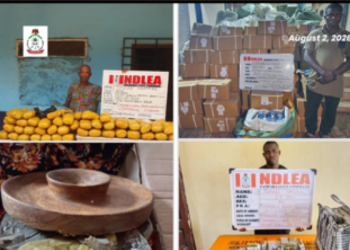 Cocaine concealed in a mortar and backpack seized by NDLEA operatives