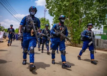 NSCDC operatives in training