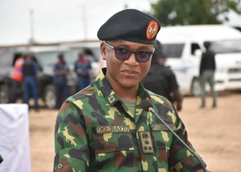 The NYSC Director General, Brigadier General Olakunle Nafiu