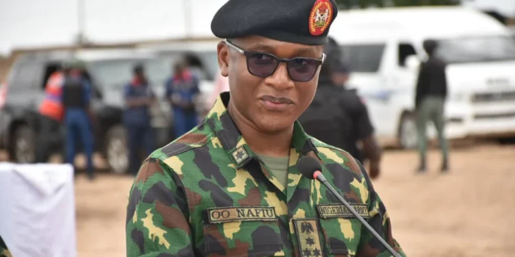 The NYSC Director General, Brigadier General Olakunle Nafiu