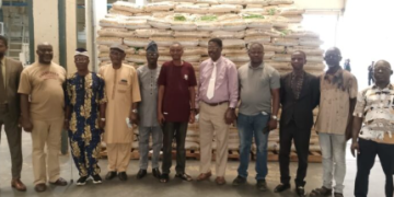 Nigerian Association of Technologists in Engineering (NATE) on courtesy visit to Lagos State Rice Mill, Imota
