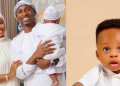 Nigerian influencer Priscilla Ojo and Tanzanian singer Juma Jux with son