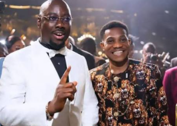 Business mogul Obi Cubana (left) has pledged a house to Pastor Jerry Eze (right) as a 44th birthday gift, in appreciation of his ministry and service to humanity.