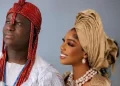 The Ooni of Ife and his wife, Olori Oluwatosin, pose for a photograph