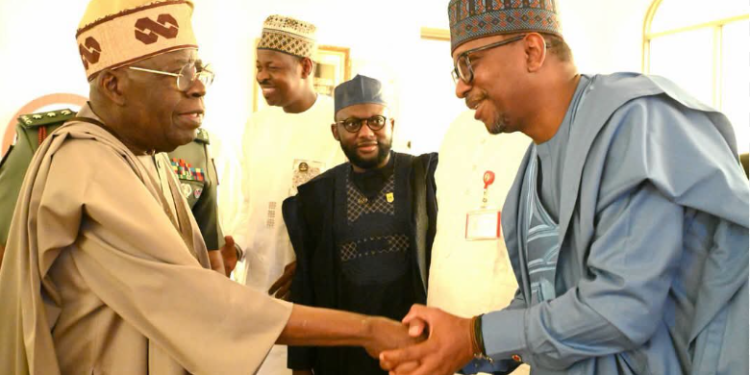 President Tinubu with some Nigerian football officials and stakeholders are at the centre of a leadership transition