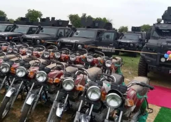 Security operational vehicles and motorcycles procured by the Sokoto State Government to strengthen security agencies’ mobility and support operations against banditry and other criminal activities across the state.