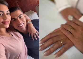 Cristiano Ronaldo and Georgina Rodríguez tie the knot after a decade together in Cascais, Portugal, as the football superstar confirms their marriage with a photo of their wedding rings on his Instagram page.