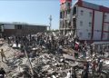 Buildings destroyed by powerful earthquake in Western Colombia.as reported by AP.
