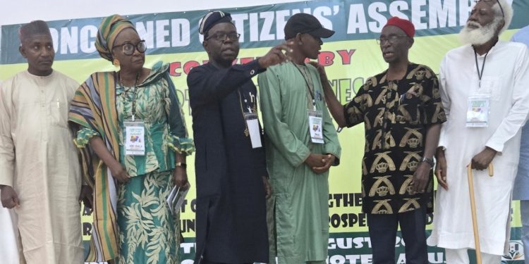 Delegates at the Concerned Citizens Assembly in Abuja.