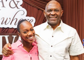 UBA Chairman, Tony Elumelu and unidentified participant of UBA Graduate Management Accelerated Programme