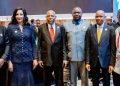 VP Kashim Shettima with other officials at the AU Summit in Angola