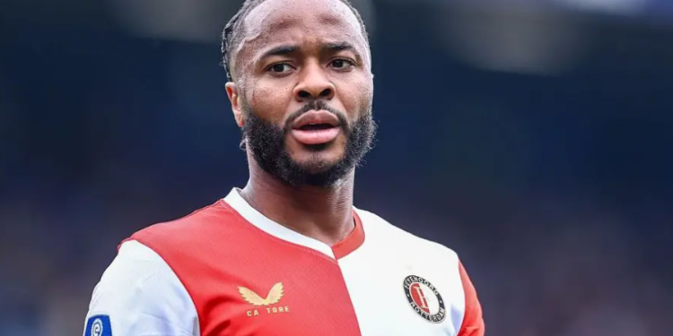 Sterling made eight appearances for Feyenoord earlier this year