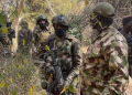 Nigerian troops patrol Kukawa in Borno State following a foiled terrorist attack that leaves 26 attackers neutralized and 10 motorcycles destroyed.