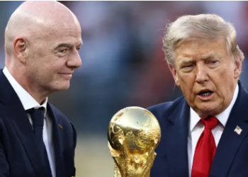 US President Donald Trump has come out in defence of embattled FIFA President Gianni Infantino