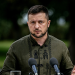 Ukraine’s President Volodymyr Zelensky attends a joint press conference with his Polish counterpart in Kyiv on August 23, 2022, amid Russia’s military invasion launched on Ukraine.