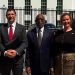 Solid Minerals Minister Dele Alake meets with U.S. National Security Council official David Copley and DCI Group CEO Diana London during investment talks in Washington, D.C.