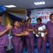 Students of the Paediatrics Department during a drama presentation highlighting the importance of exclusive breastfeeding.