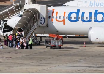 Flydubai aircraft involved in a Dubai-Tel Aviv flight that diverted to Saudi Arabia after the co-pilot attacked the pilot.