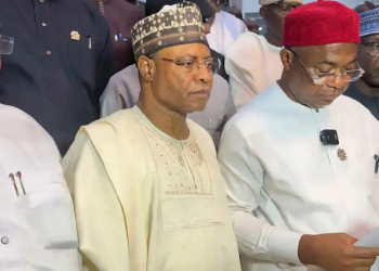 APC governors at a meeting where they reject political alliances that could undermine President Tinubu and the party’s candidates in 2027