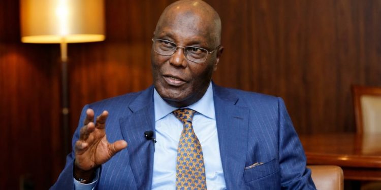 Former Vice President Atiku Abubakar, who has called for the release of five Nigerians arrested over “Tinubu Must Go” T-shirts in Borno State.
