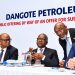 Aliko Dangote, President of Dangote Industries Limited, speaks during the formal launch of the Initial Public Offering of Dangote Petroleum Refinery and Petrochemicals at the Nigerian Exchange in Lagos.