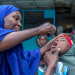 Health workers administer vaccines to children as authorities intensify measures to contain suspected diphtheria cases in Plateau State.