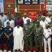 SGF George Akume joins Defence Headquarters and private-sector representatives at the launch of the AFN Personnel Online Discount Shop in Abuja.