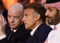 FIFA President Gianni Infantino joins French President Emmanuel Macron and Saudi Crown Prince Mohammed bin Salman at the Esports World Cup 2026