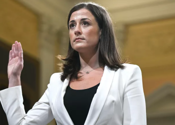 Former Trump White House aide Cassidy Hutchinson speaks during her testimony before the House January 6 committee as she faces a reported DOJ criminal investigation.