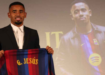 Gabriel Jesus joined Barcelona after four years at Arsenal.