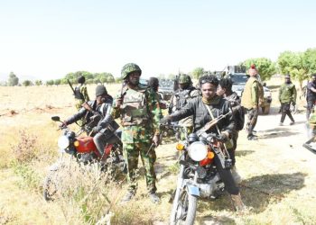 Security personnel during an operation in Katsina State. (Photo credit: Zagazola.org)