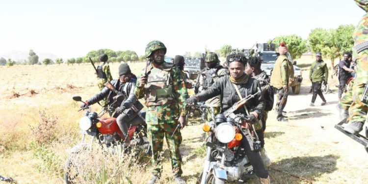 Security personnel during an operation in Katsina State. (Photo credit: Zagazola.org)